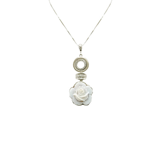 Collana Fiore Bianco